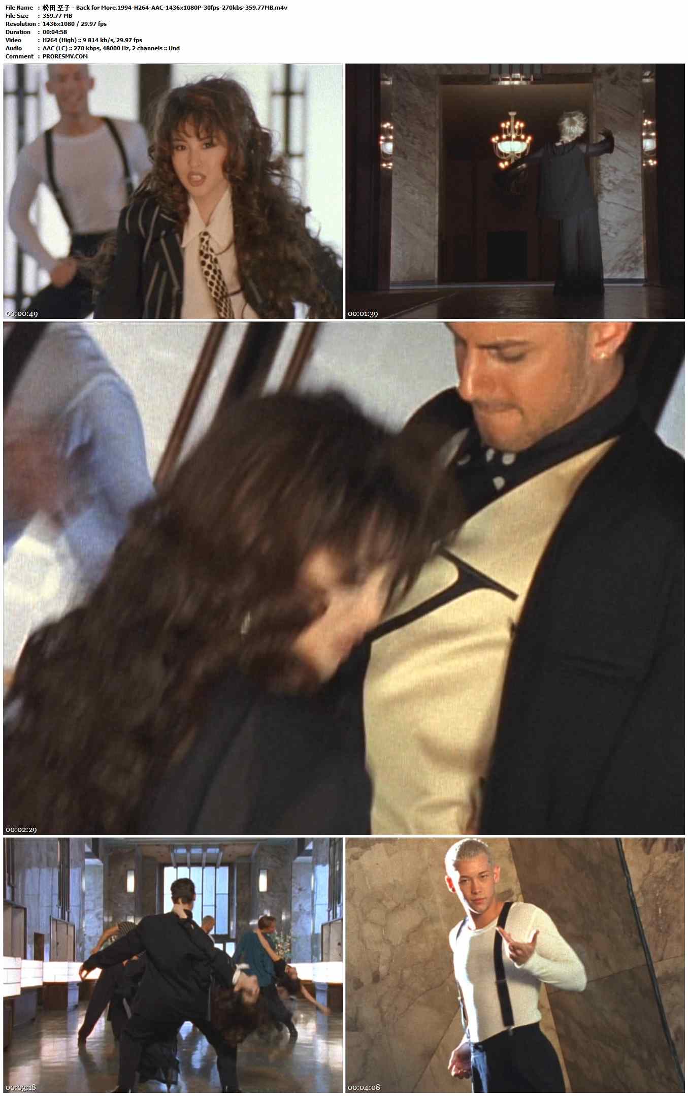 松田 圣子 - Back for More.1994-H264-AAC-1436x1080P-30fps-270kbs-359.77MB官方MV_高清MV